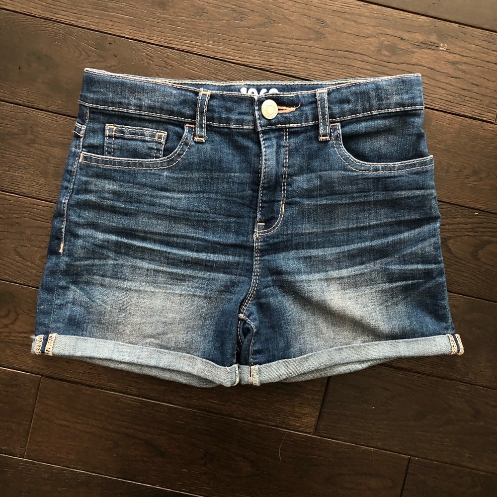 Gap Kids blue wash jean shorts